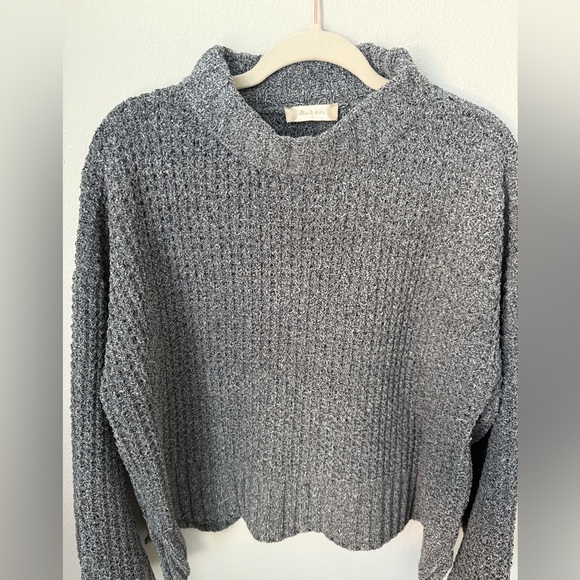 Altar’d State Large Gray Soft Turtleneck Women's Sweater - Picture 4 of 7